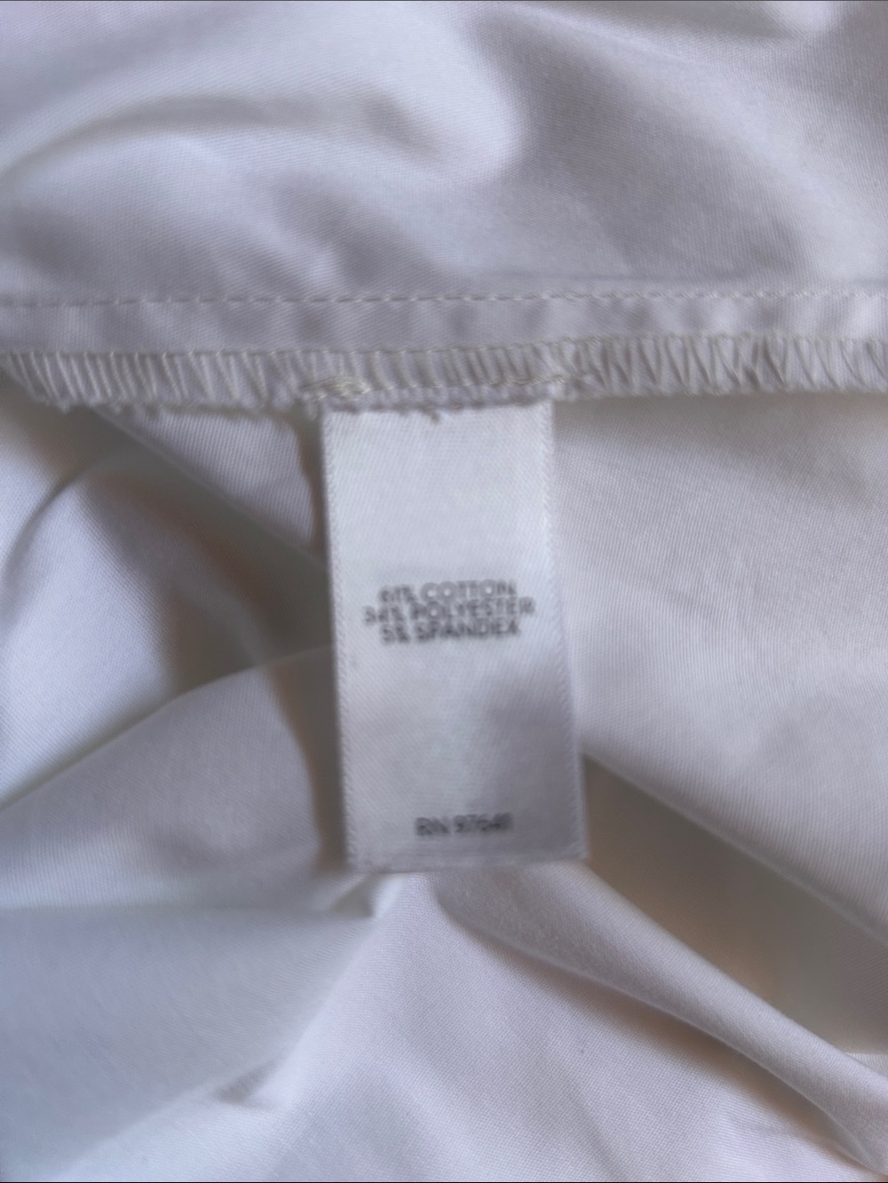 Classic White Long Button-Up Shirt - Picture 4 of 4